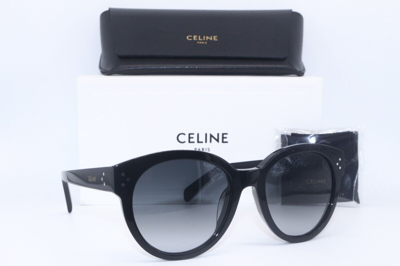 Pre-owned Celine Brand  Cl 40169f 01b Black Gradient Authentic Frames Sunglasses 56-20 In Gray