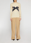 Loewe Neutral Hand Print Long-sleeved Top In Beigeblac