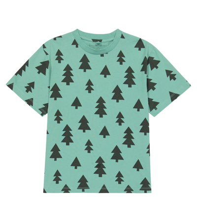 Stella Mccartney Teen Pine-tree Print T-shirt In Green