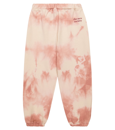 The New Society Kids' Baylee Tie-dye Cotton Sweatpants In Batik Petal