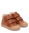 PETIT NORD TOASTY LEATHER SNEAKERS