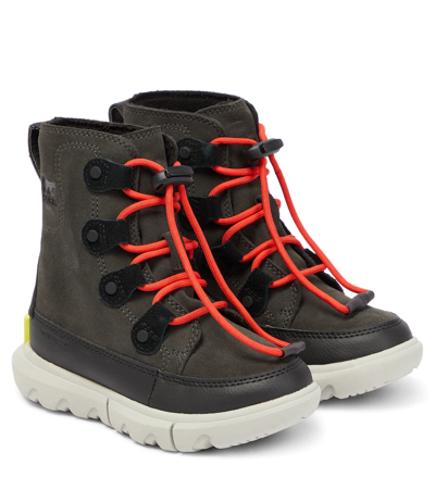 Sorel Kids' Explorer Suede Ankle Boots