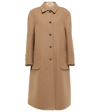 Gucci Double-faced Wool And Silk Coat In Camel/ivory