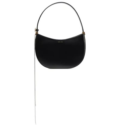 Magda Butrym Vesna Embellished Leather Shoulder Bag In Black