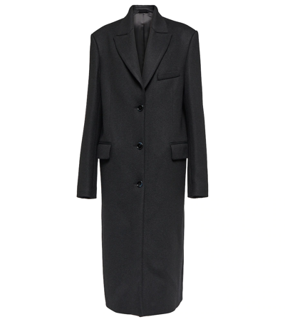 Acne Studios Tailored Twill Coat Black