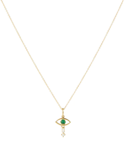 Ileana Makri 18kt Gold Necklace With Diamonds In 18k Yellow Gold
