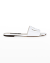 Dolce & Gabbana 20mm Saint Barth Rubber Slide Sandals In White