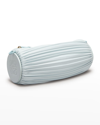 Loewe Bracelet Pouch Pleated Leather Clutch Bag In 9514 Aquamarine
