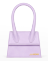 Jacquemus Le Chiquito Moyen Top-handle Bag In Lilac