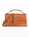 Jacquemus Le Grand Bambino Leather Crossbody Bag In Light Brown