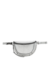 Isabel Marant Skano Studded Leather Belt Bag In Silver