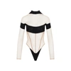 MUGLER MUGLER  LONG SLEEVES ILLUSION BODYSUIT