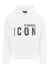 Dsquared2 Icon Hooded Drawstring Sweatshirt In Multi
