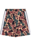 PALM ANGELS CAMOUFLAGE PRINT TRACK SHORTS