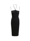 Andreädamo Knit Midi Dress In Black