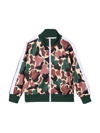Palm Angels Camouflage-print Track Jacket In Green