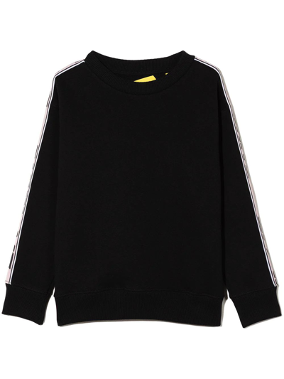 OFF-WHITE KIDS BLACK LOGO BAND SWEATSHIRT