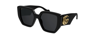 Gucci Gg0956s 003 Oversized Square Sunglasses In Grey
