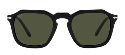 Persol Po 3292s 95/31 Square Sunglasses In Green
