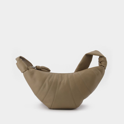 Lemaire Large Croissant Bag In Sand Stone In Brown