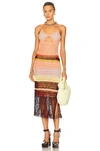Simkhai Women's Marie Cutout Fringed Crochet Midi Dress In Multi