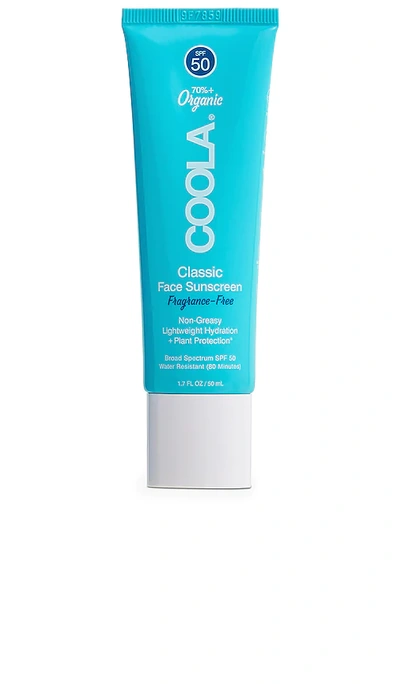 Coola Fragrance Free Classic Organic Face Sunscreen Lotion Spf 50 In N,a