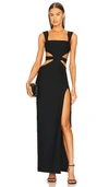 Michael Costello X Revolve Sadie Gown In Black
