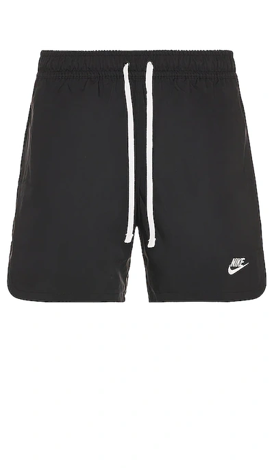 Nike Club Woven Lined Flow Short In Black