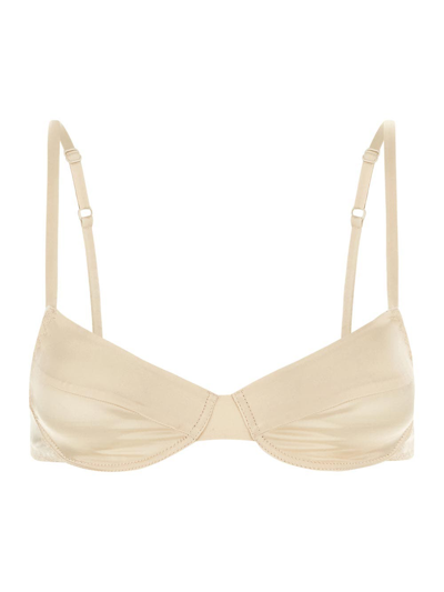 Miu Miu Sand Bra In Beige