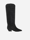 Isabel Marant Denvee Suede Tall Western Boots