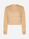 Gcds Logo Print Cropped Sweatshirt