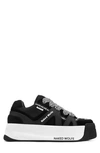 Naked Wolfe Slide Platform Sneaker In Black