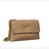 Tory Burch Kira Chevron Convertible Shoulder Bag In Sandpiper