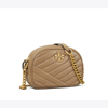 Tory Burch Small Kira Chevron Camera Bag In Classic Taupe