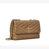 Tory Burch Small Kira Chevron Convertible Shoulder Bag In Sandpiper