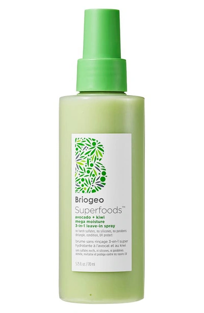 Briogeo Superfoods™ Avocado + Kiwi Mega Moisture 3-in-1 Leave-in Conditioner, Detangler + Uv Protection Spra In Beauty: Na