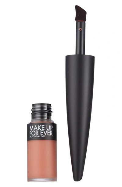 Make Up For Ever Rouge Artist For Ever Matte 24hr Longwear Liquid Lipstick 190 Always Au Naturel 0.17 oz / 4.5 G In Always Au Naturel - Peachy Nude