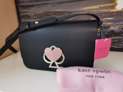 Pre-owned Kate Spade - Nicola Twistlock Crossbody Bag - Black -rrp £350