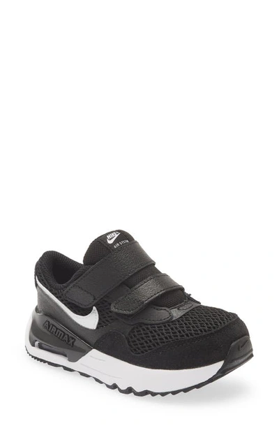 Nike Kids' Air Max Systm Sneaker In Black/ White/ Wolf Grey