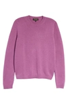 Loro Piana Parksville Crewneck Baby Cashmere Sweater In K01p Purple Daisy Mel
