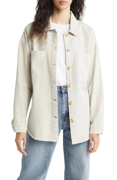 Thread & Supply Fletcher Shirt Jacket In Light Grey