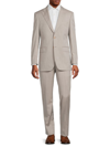 SAKS FIFTH AVENUE MEN'S CLASSIC FIT HERRINGBONE WOOL SUIT