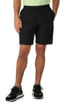 Karl Lagerfeld Men's Perforated Logo Shorts In Black