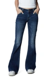 HINT OF BLU FUN SLIM FIT FLARE JEANS