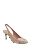 Linea Paolo Nelly Pointed Toe Slingback Pump In Maple Sugar