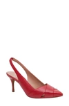 Linea Paolo Nelly Pointed Toe Slingback Pump In Red