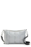 Allsaints Eve Quilted Crossbody Bag In Cement Gray