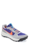 Nike Gray Acg Lowcate Low-top Sneakers In Wolf Grey/ Bright Crimson