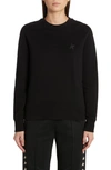 Golden Goose Athena Crewneck Star Sweatshirt In Black