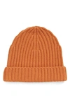 Loro Piana English Rib Knit Cashmere Beanie In Apricot Tarte